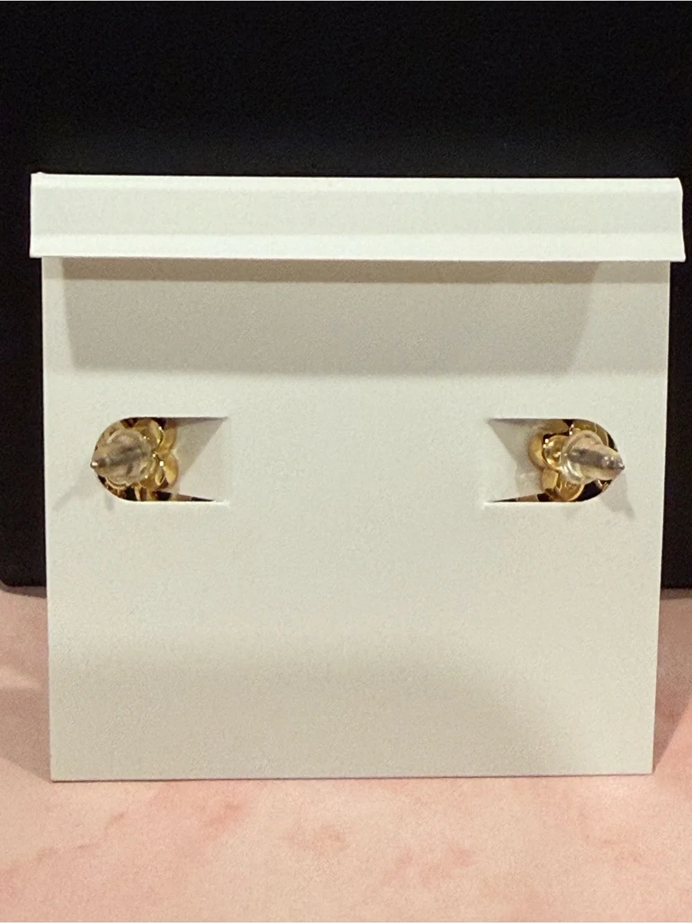 Tory Burch | Gold Plated & Pave Icon & Flower Chain Stud Earrings | Small